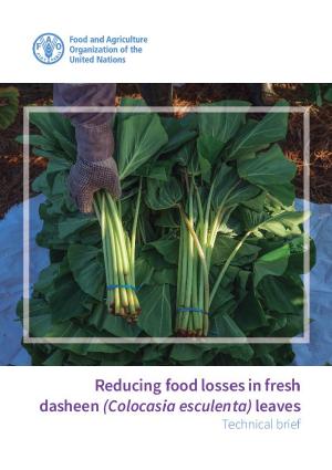 Reducing food loss and waste in dasheen (Colocasia esculenta) leaves
